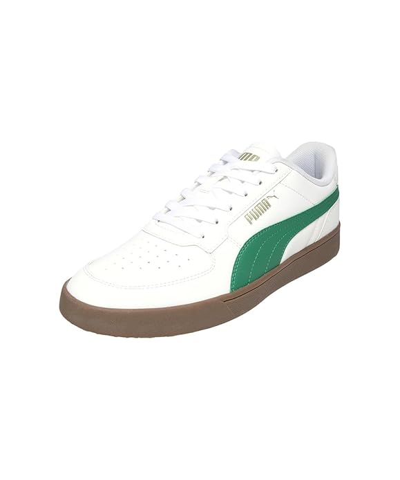 Puma , Unisex-Adult, Court Curves, White-Archive Green-Gum, Sneaker,