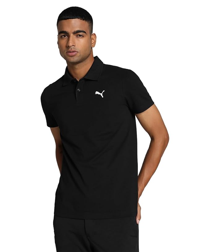 Puma Men's Slim Fit Cotton Essential Polo T-Shirt