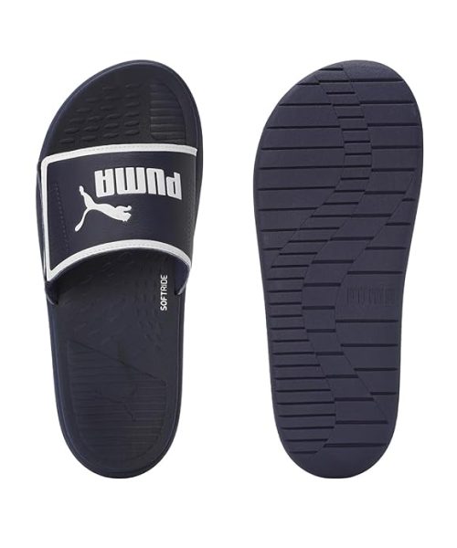 black puma slides