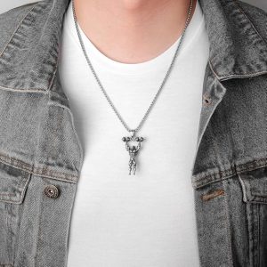 mens stainless steel necklace