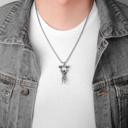 mens stainless steel necklace